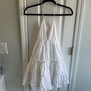 Princess Polly Ivory Tiered Mini Dress